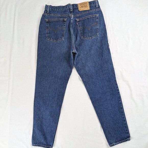 VTG Levi's Dark Wash Denim 512 Slim Fit Tapered Leg Jeans - Picture 2 of 9